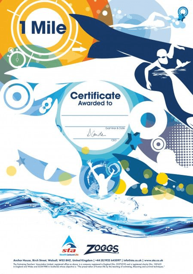 1 Mile - Certificate with Badge