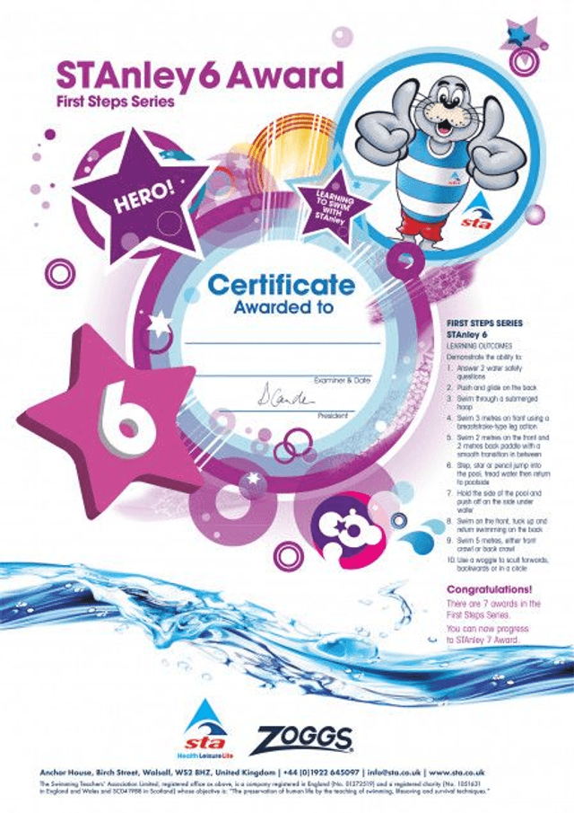 STAnley 6 - Certificate with Badge