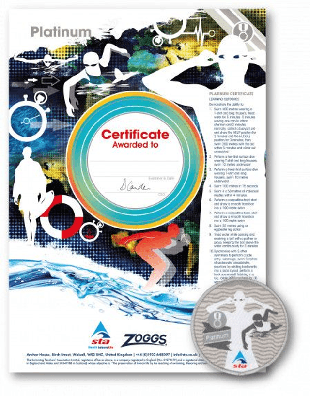 Platinum Award - Certificate with Badge