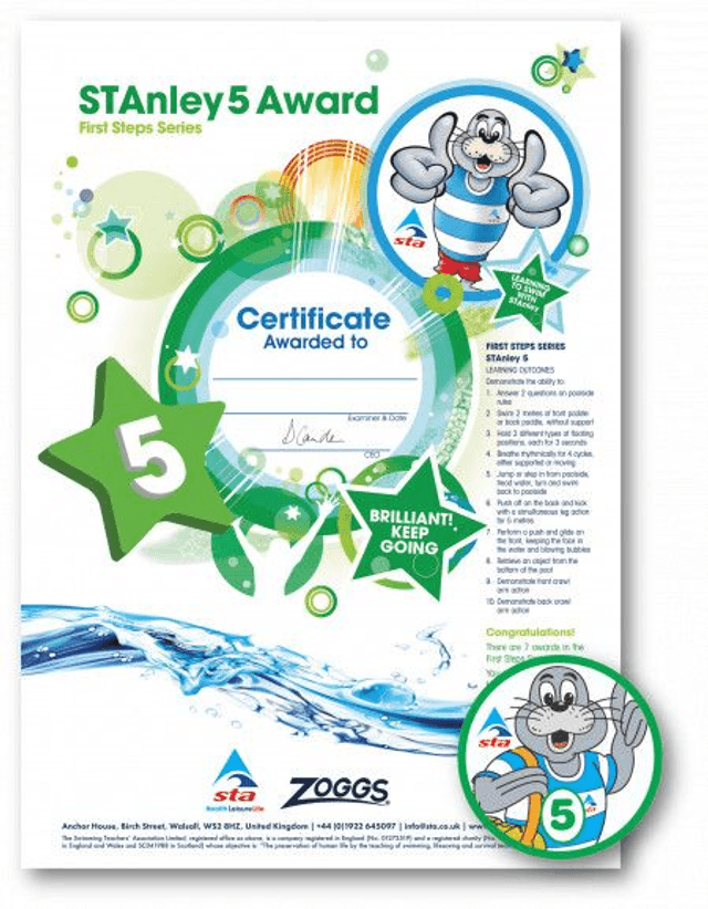 STAnley 5 - Certificate with Badge