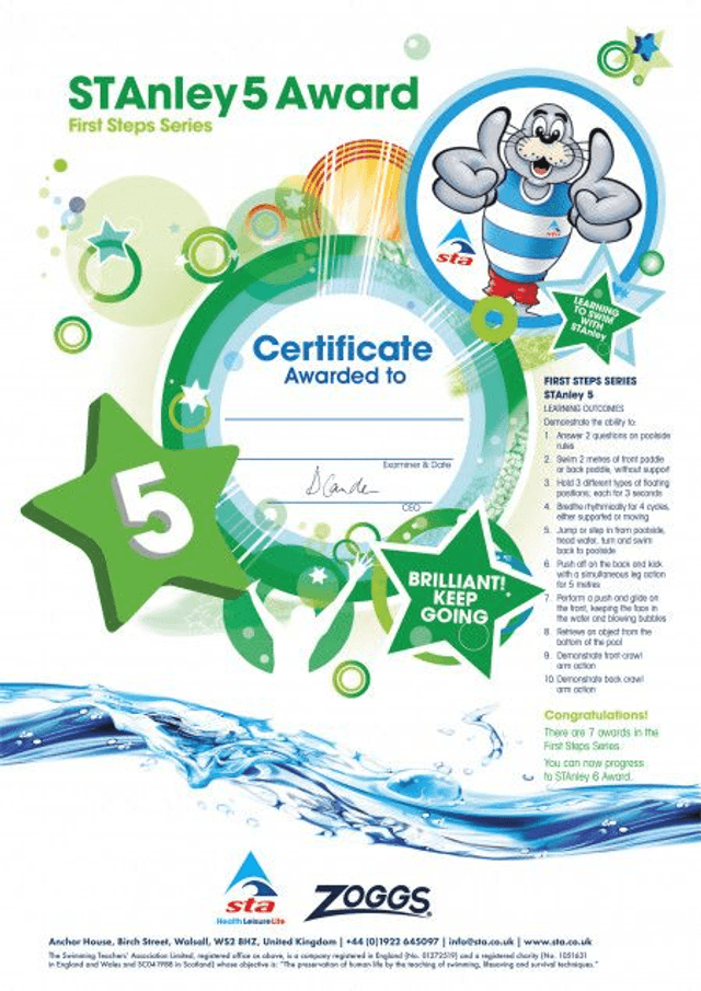 STAnley 5 - Certificate with Badge