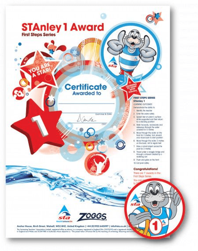 STAnley 1 - Certificate with Badge
