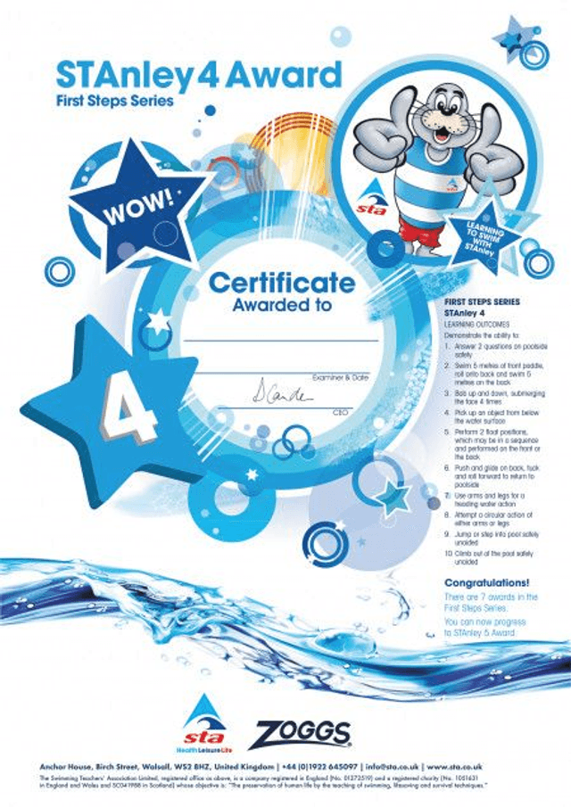STAnley 4 - Certificate with Badge 