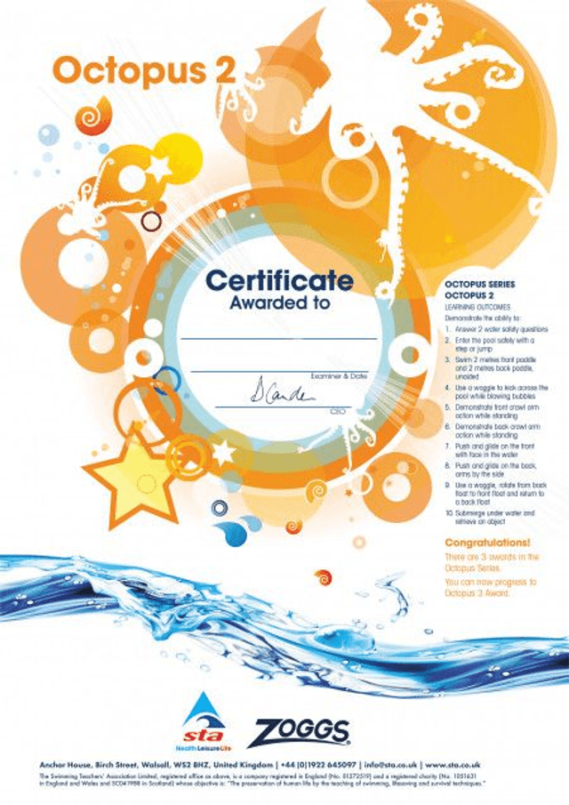 Octopus 2 - Certificate with Badge