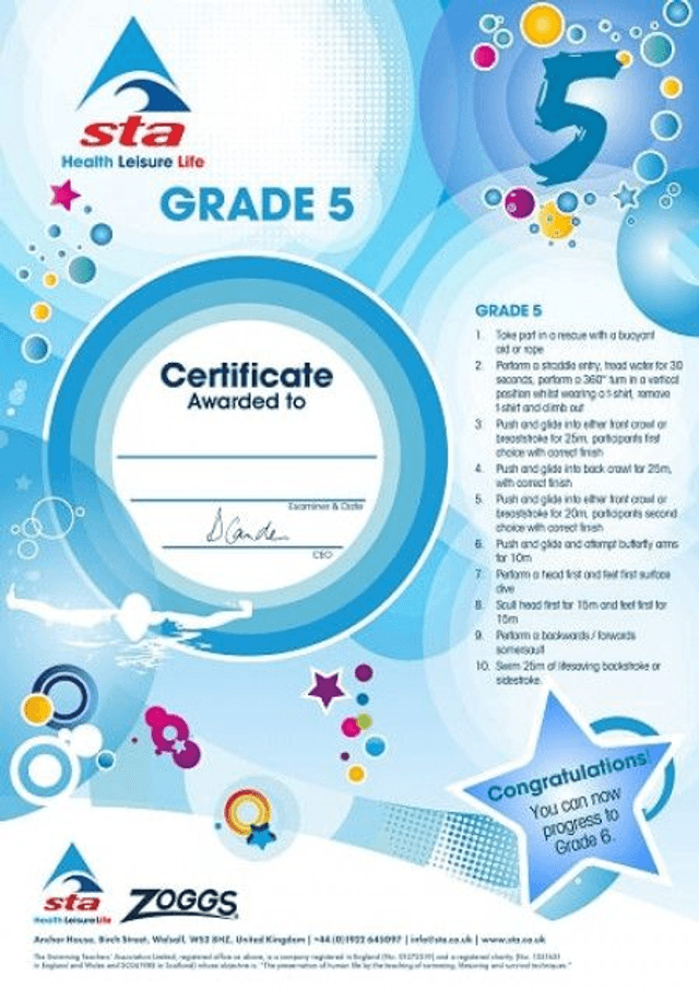 Grade 5 Certificate with Badge