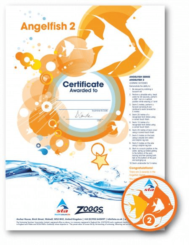 Angelfish 2 - Certificate with Badge