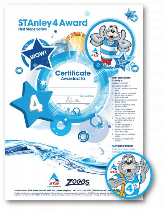 STAnley 4 - Certificate with Badge 