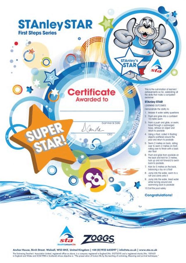 STAnley Star - Certificate with Badge