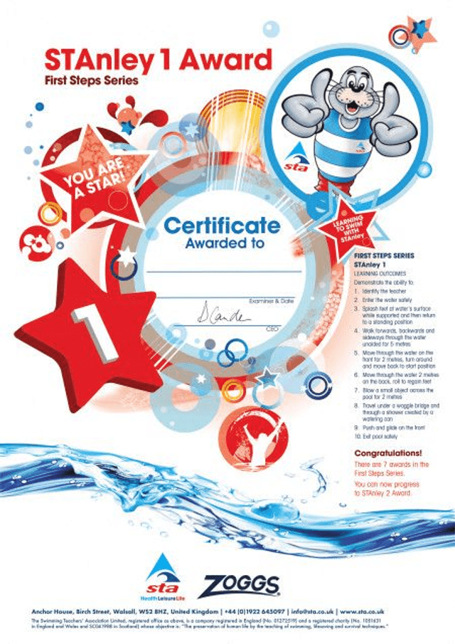 STAnley 1 - Certificate with Badge