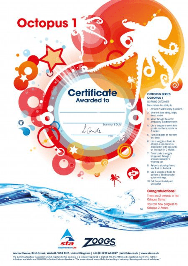 Octopus 1 - Certificate with Badge