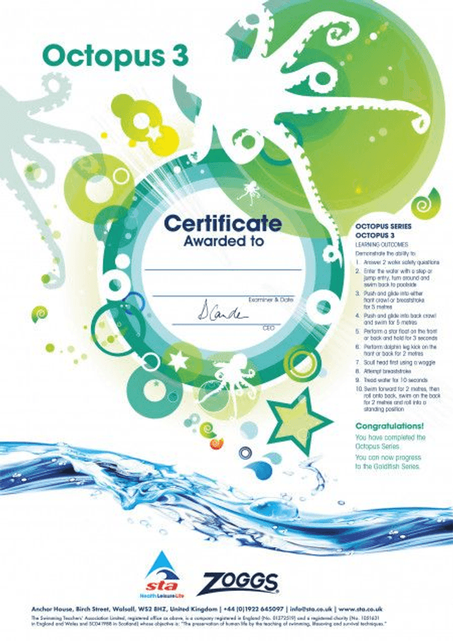Octopus 3 - Certificate with Badge