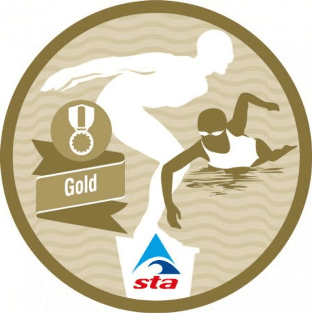 Advanced Swimmer Gold - Certificate with Badge